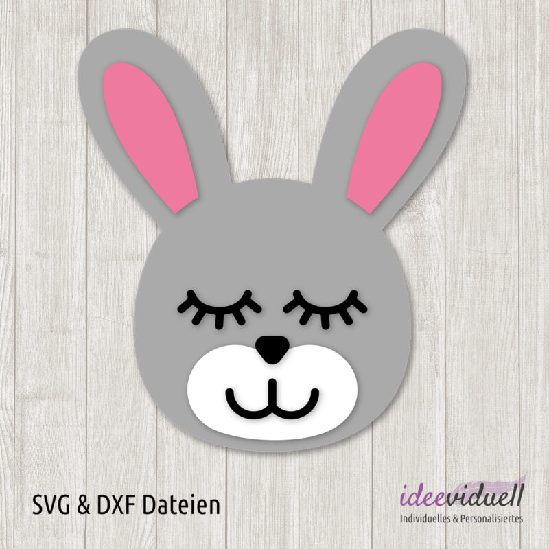 Plotterdatei & Bastelvorlage Hase