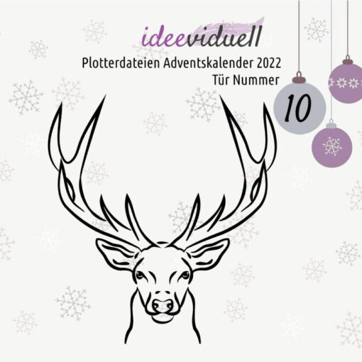 Plotterdateien Adventskalender ideeviduell Tür 10