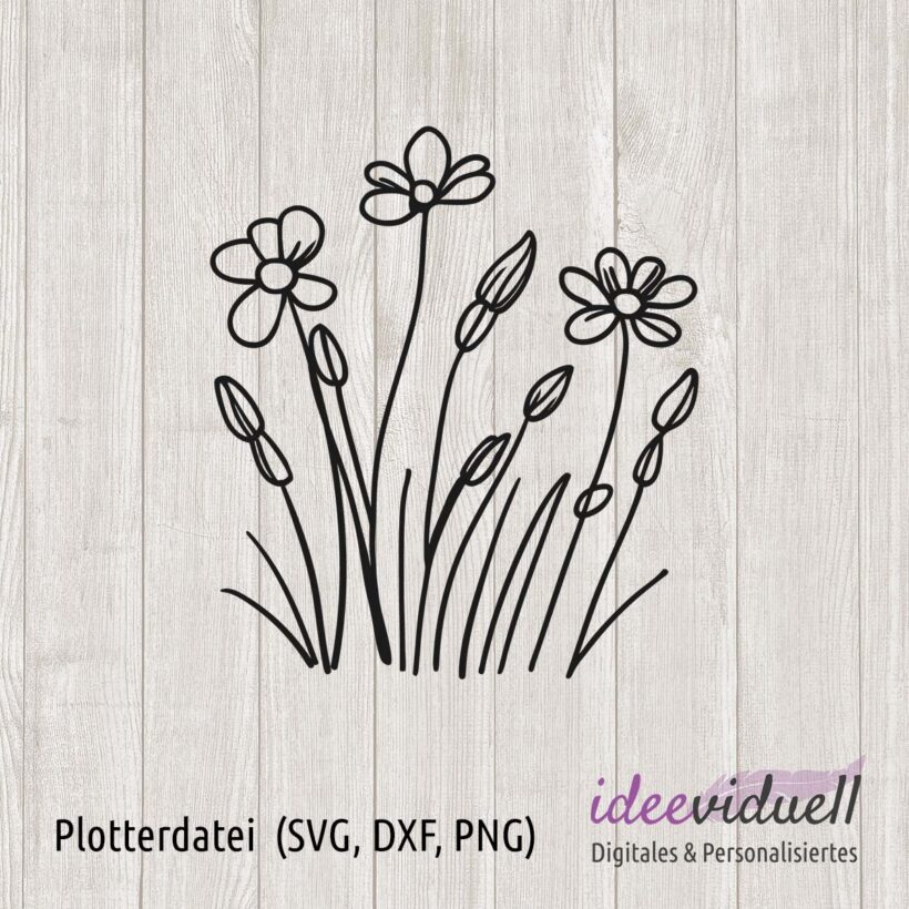 Plotterdatei Blumenwiese