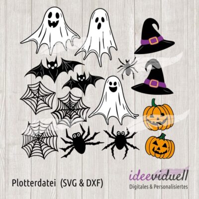 ideeviduell Halloween Bundle Plotterdatei