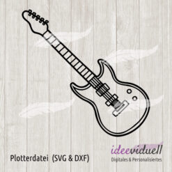 ideeviduell Plotterdatei E-Gitarre