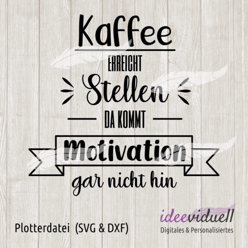 ideeviduell Plotterdatei Kaffee